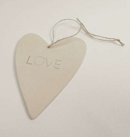 Ceramic Hanging Hearts