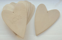 Ceramic Hanging Hearts